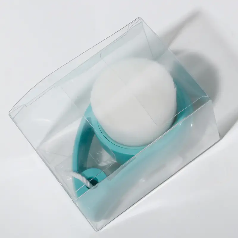 Soft Hair Face Brush Hollow-Comma Design Pink White Blue - Image 3
