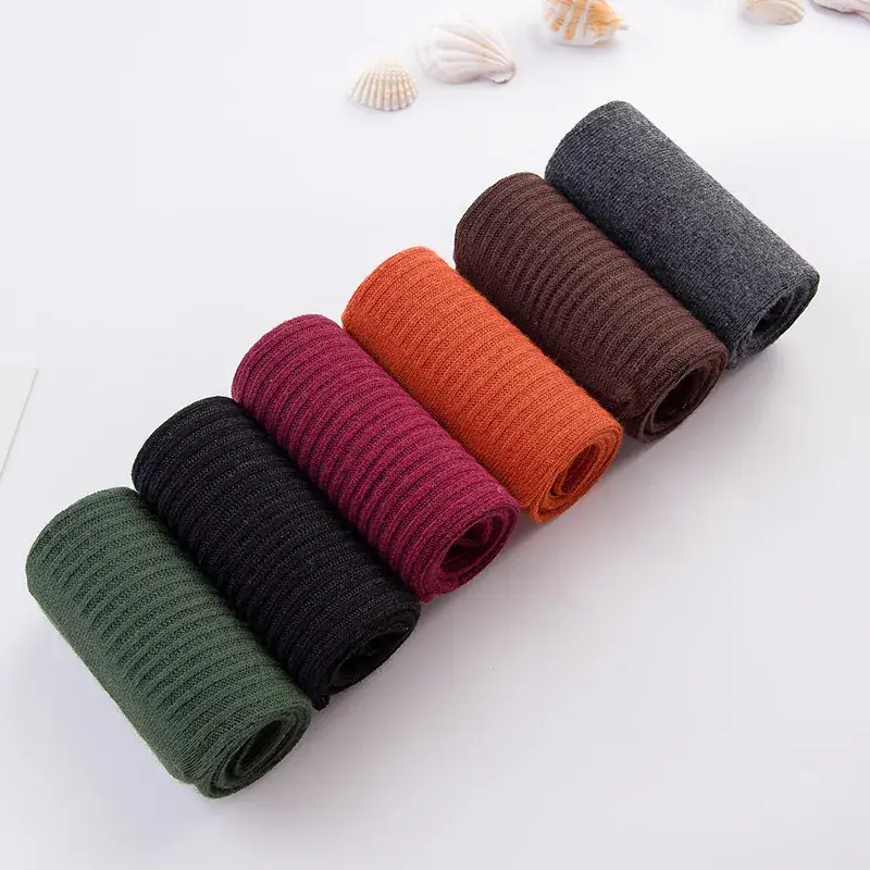 Japanese Ladies Pile Socks Vertical Stripe Cotton Spring Autumn - Image 6