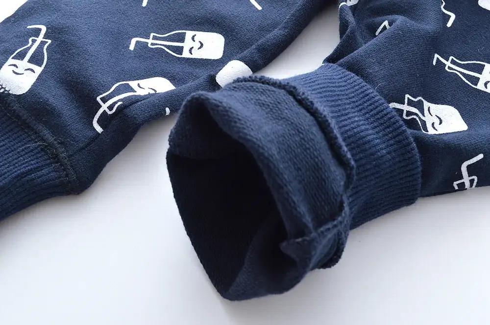 Kids Printed Tiger Cotton Pants Blue for Boys — feature 5