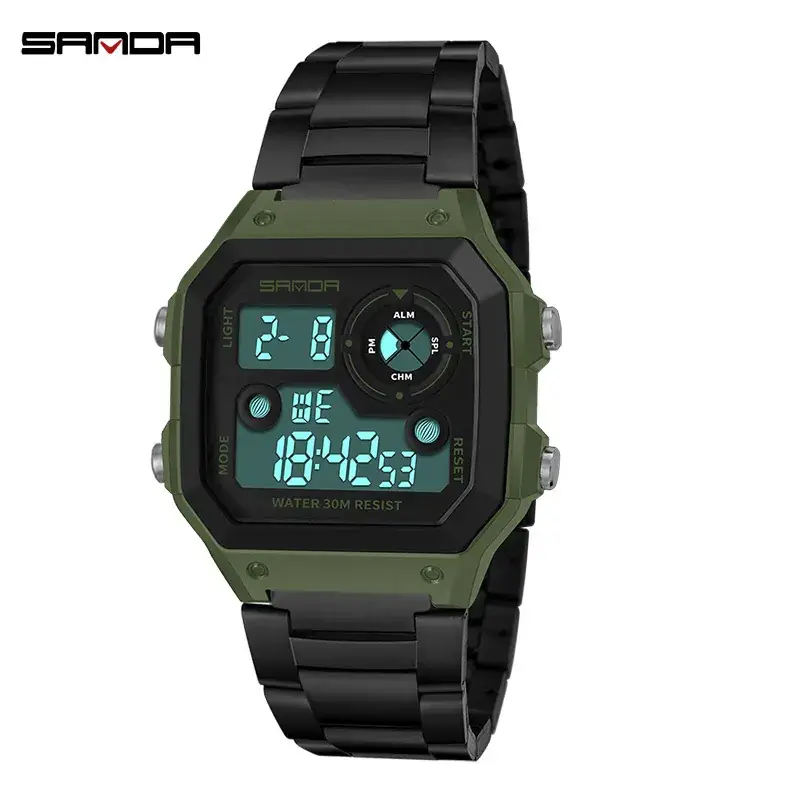 Sanda Men's Digital Multi-Function Watch with Alarm Clock - Image 7