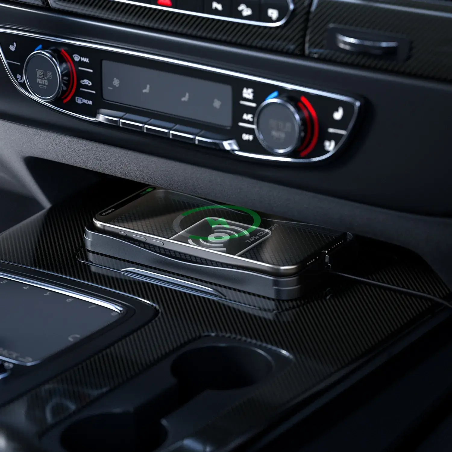 3D Wireless Car Charger 20W Fast Charging Pad
