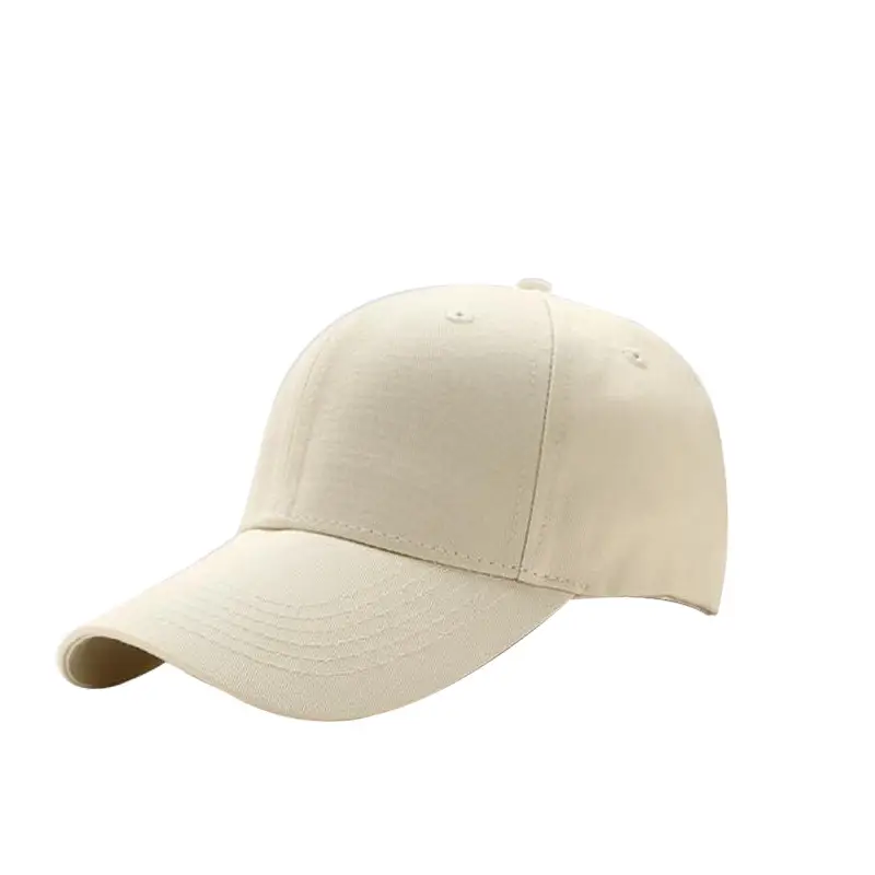 Men White Baseball Cap Adjustable Cap - Image 2
