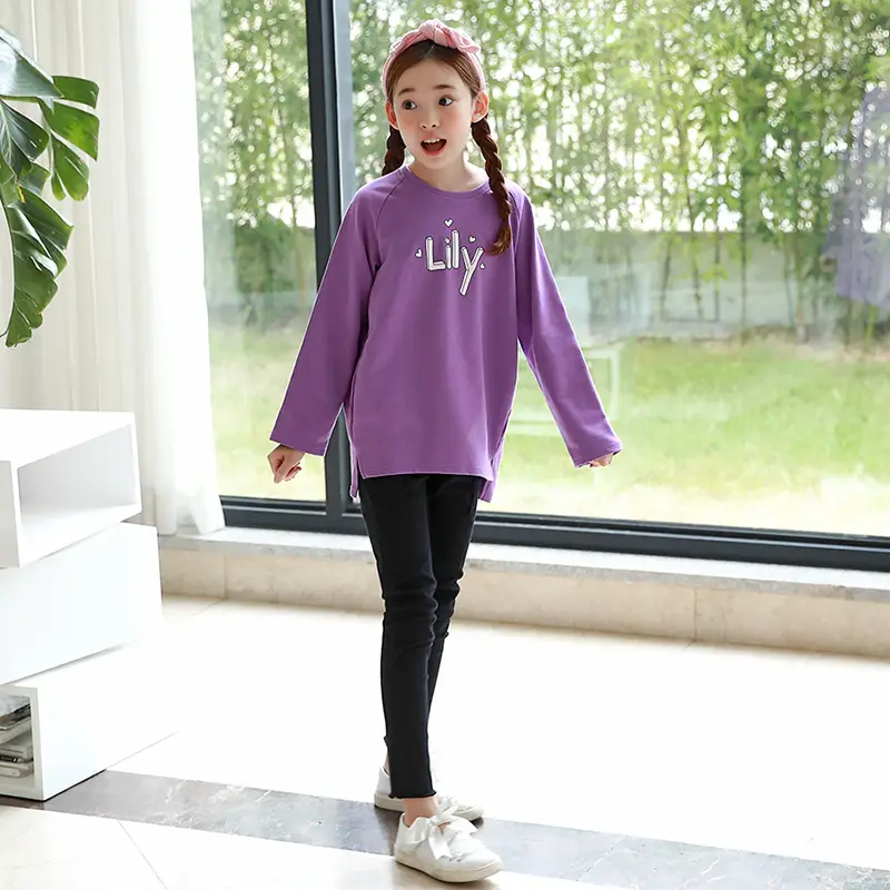 Little Girls Stretch Pants Medium Large Korean Style Jeans - Image 5