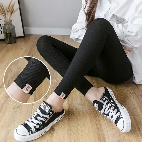 Pregnant Women's Skinny Leggings Spring Autumn Elastic Large Size - Image 19