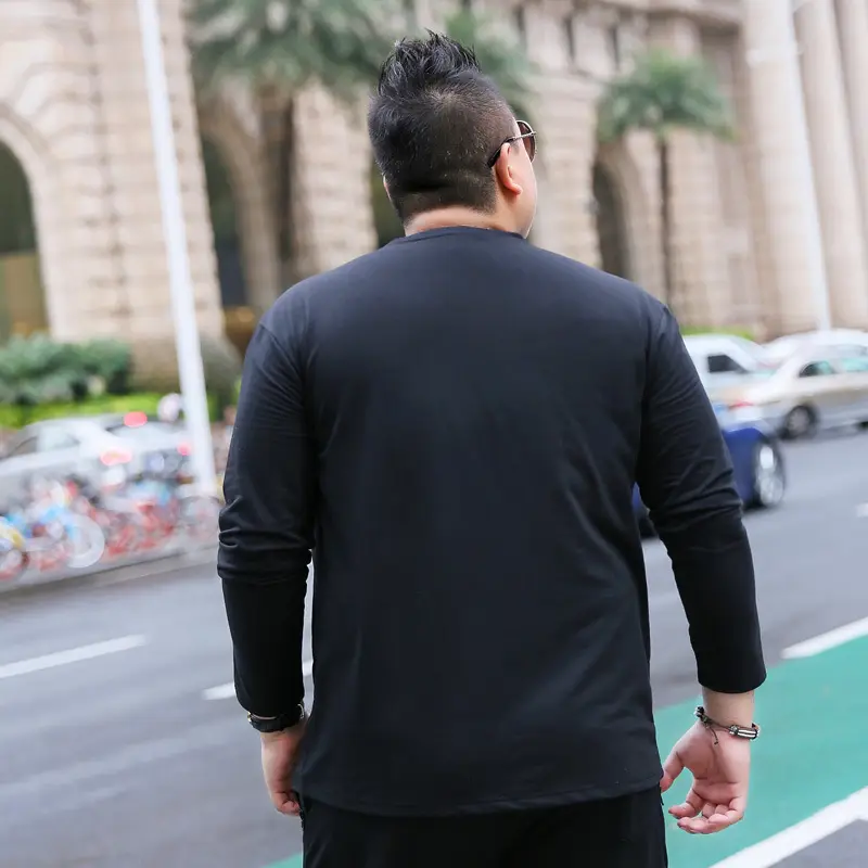 Bi Meng Long Sleeve Printed T-Shirt Black Extra Large - Image 3