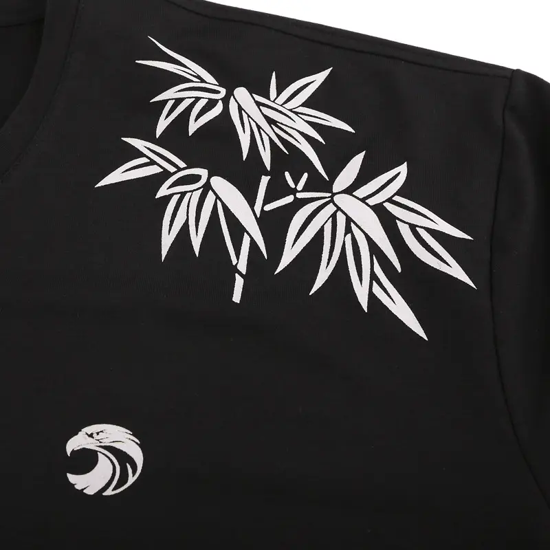 Bi Meng Long Sleeve Printed T-Shirt Black Extra Large - Image 4