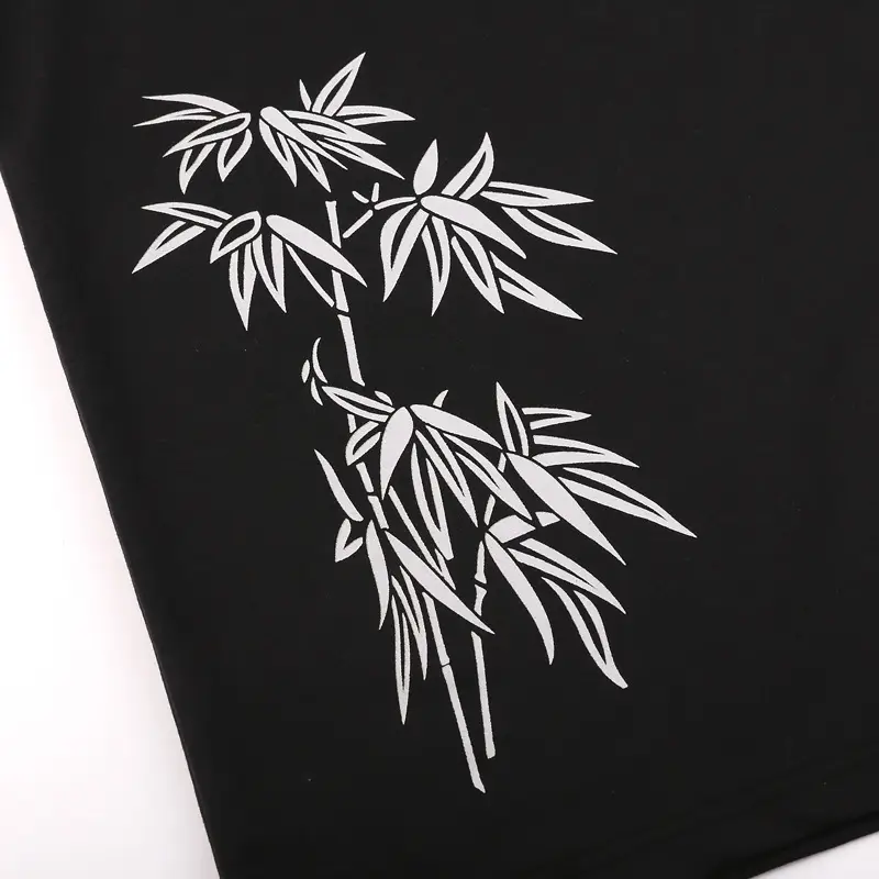 Bi Meng Long Sleeve Printed T-Shirt Black Extra Large - Image 5