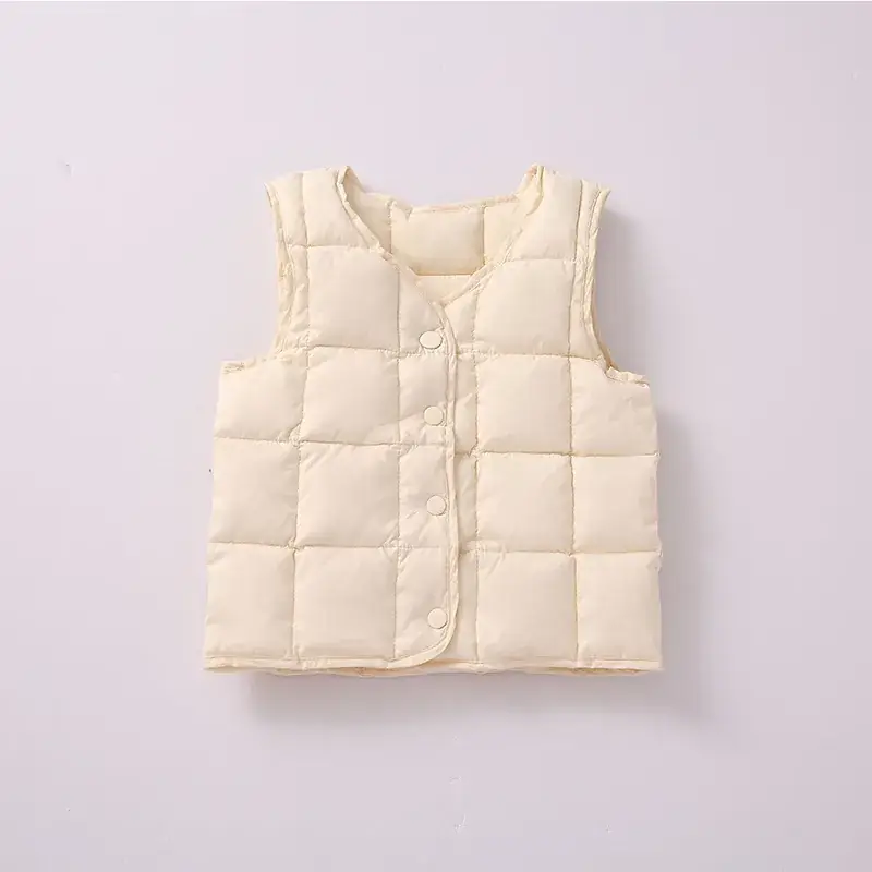 90 White Duck Down Baby Vest for Boys Girls Lightweight