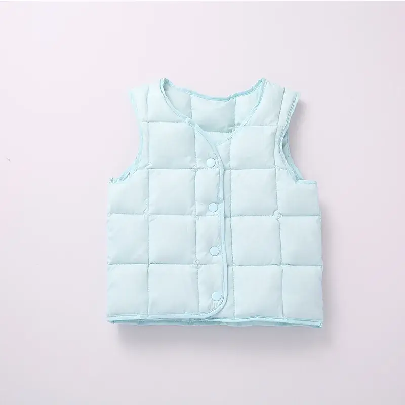 90 White Duck Down Baby Vest for Boys Girls Lightweight