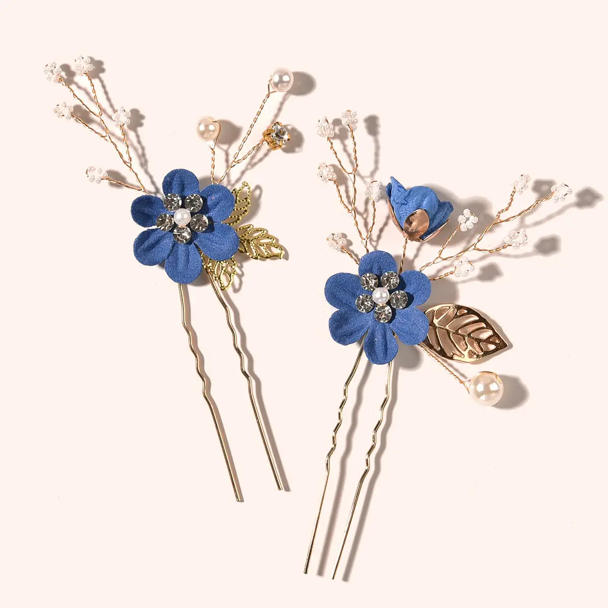 White Floral Hairpin with Pearl Accents for Weddings - Image 61