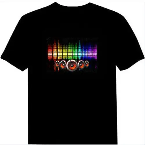 Wireless Touch Luminous T-shirt with Shake Tone & Electric Audio - Image 2
