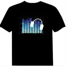 Wireless Touch Luminous T-shirt with Shake Tone & Electric Audio - Image 3