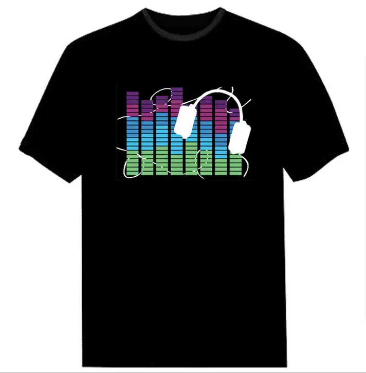Wireless Touch Luminous T-shirt with Shake Tone & Electric Audio - Image 4