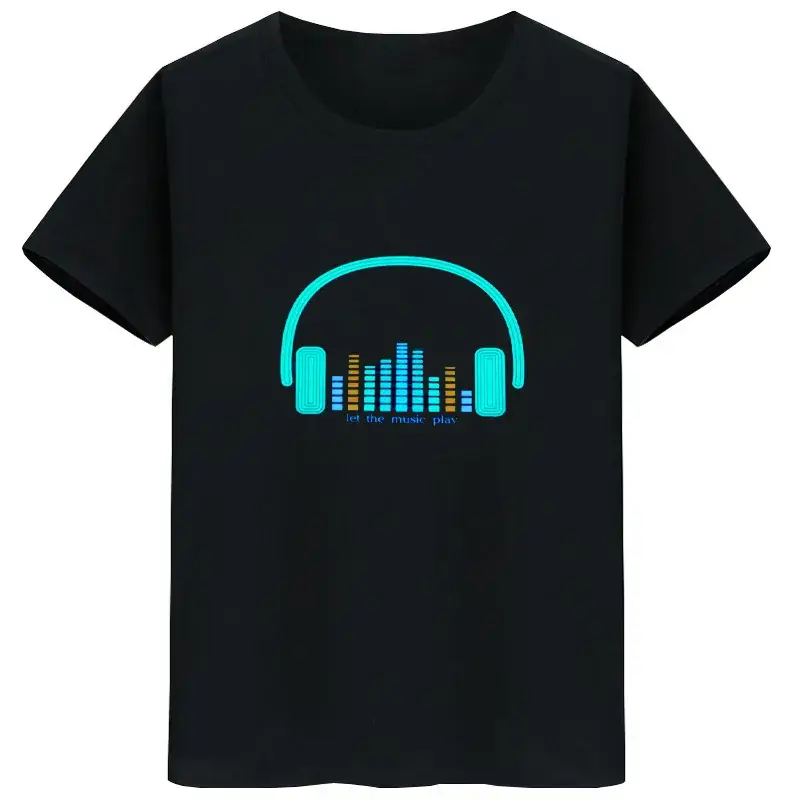 Wireless Touch Luminous T-shirt with Shake Tone & Electric Audio - Image 6