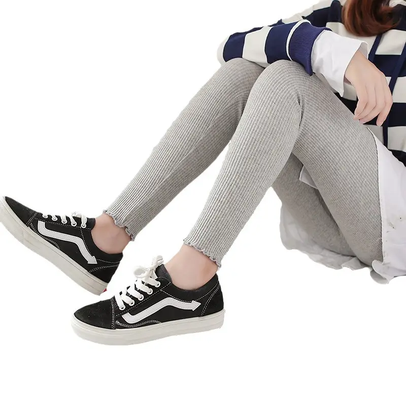 Japanese Style Slimming Rib Leggings Large Size - Image 12
