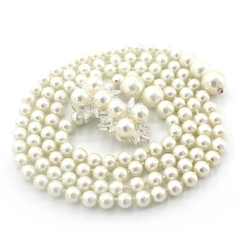 Women's Korean Bow Belt with Pearl Chain - Image 14