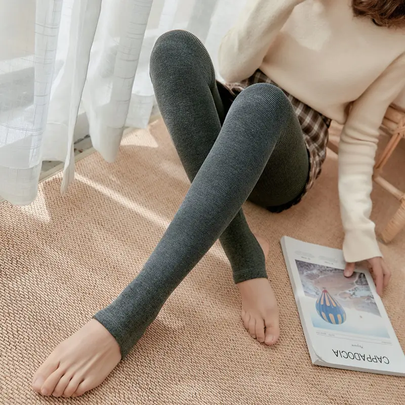 2020 Spring Fleece Lined High Waist Leggings - Image 3
