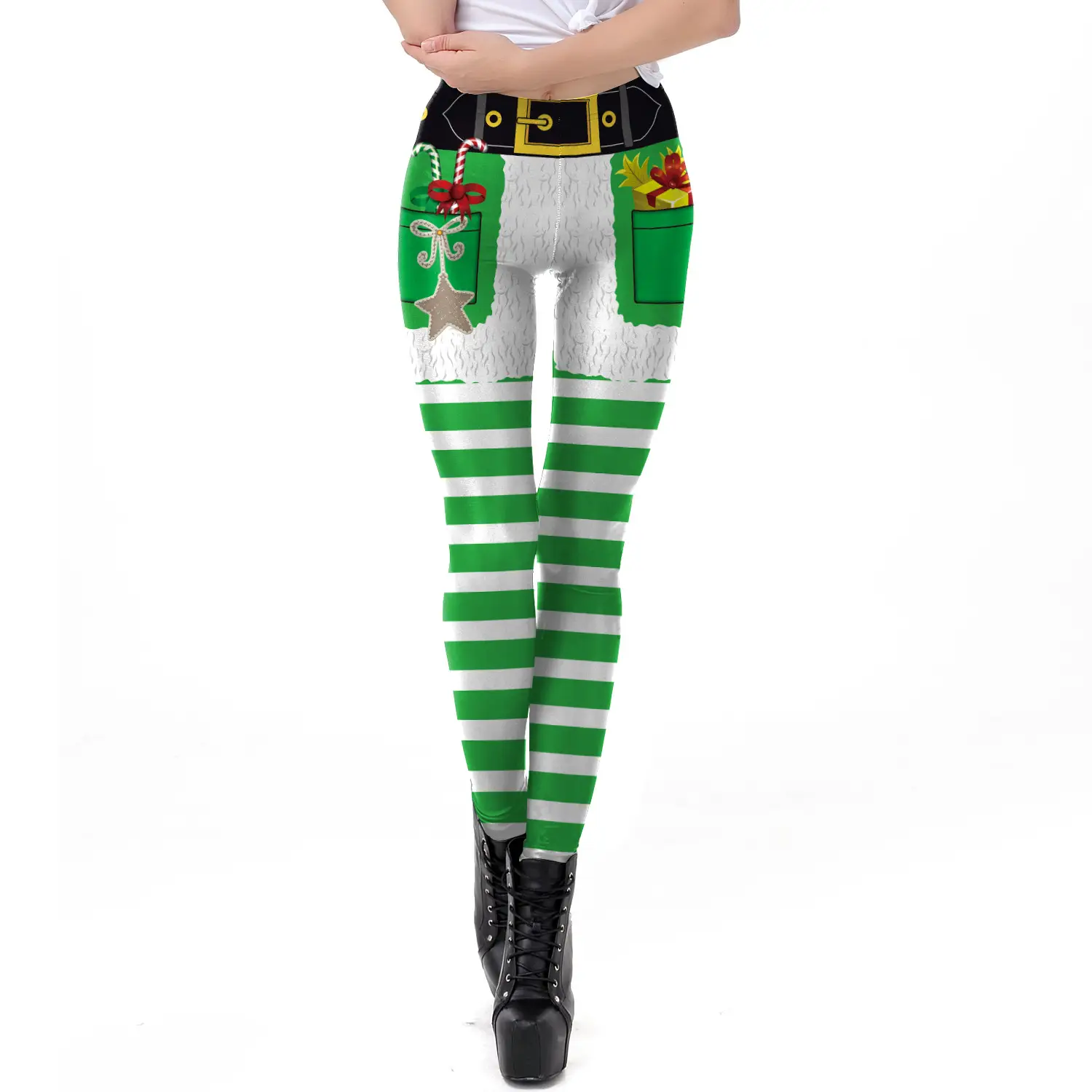 Digital Printed Christmas Leggings Women 2024