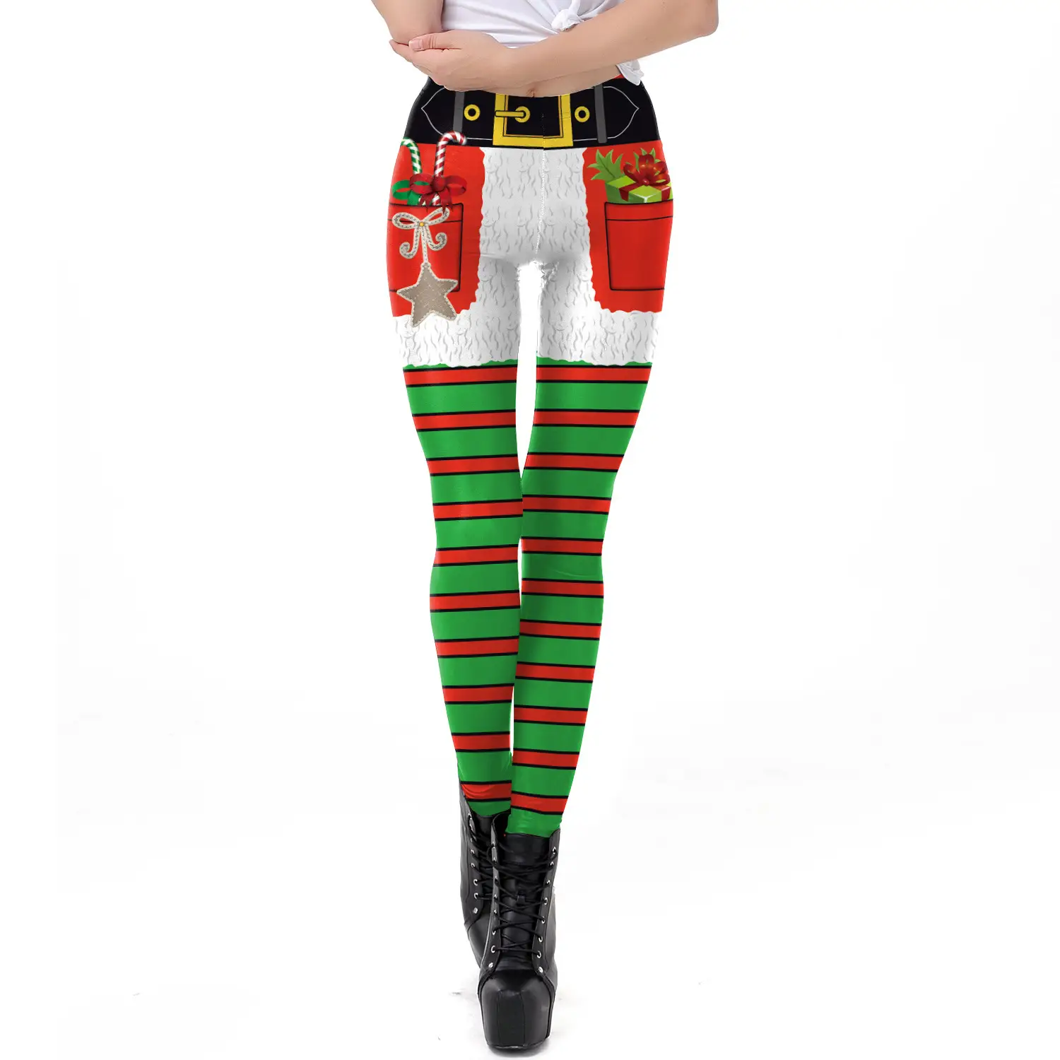 Digital Printed Christmas Leggings Women 2024