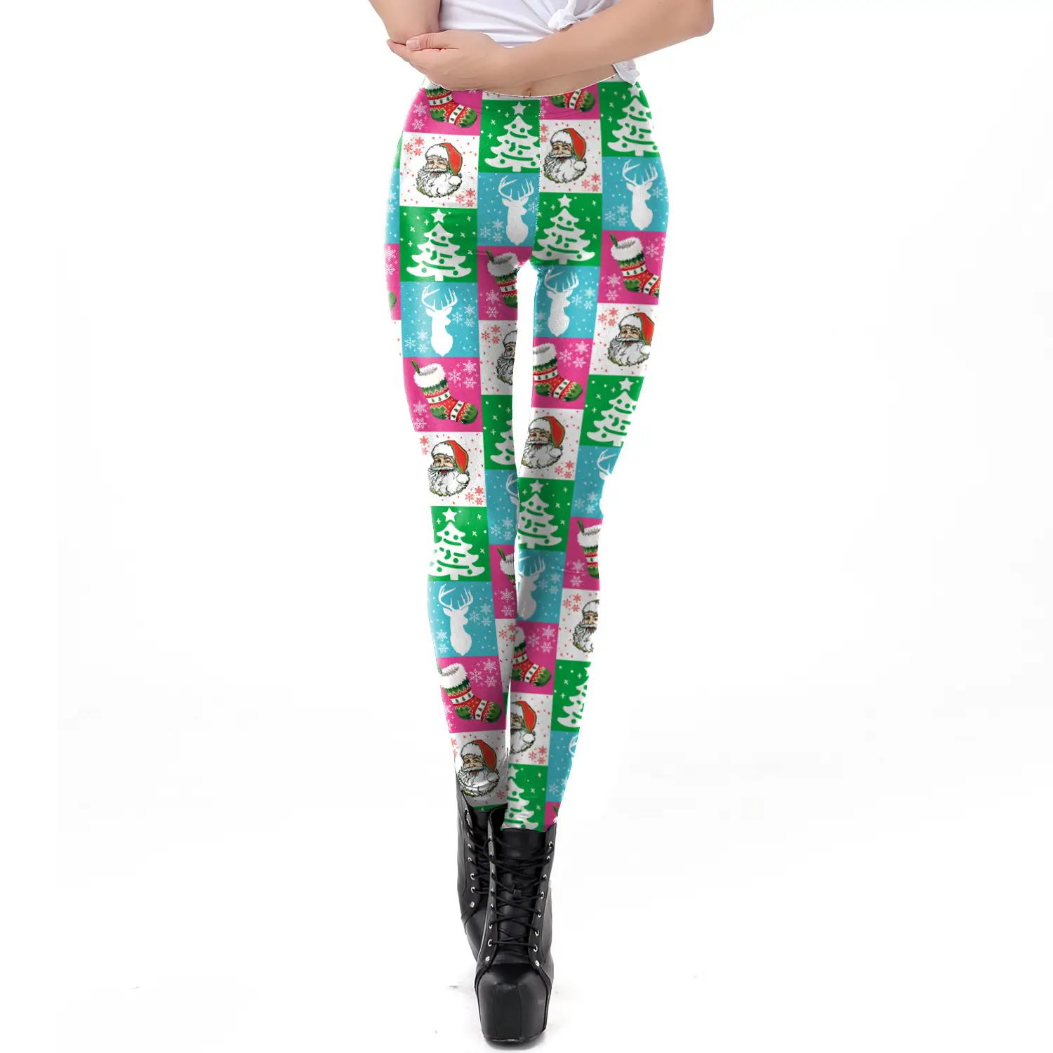 Digital Printed Christmas Leggings Women 2024