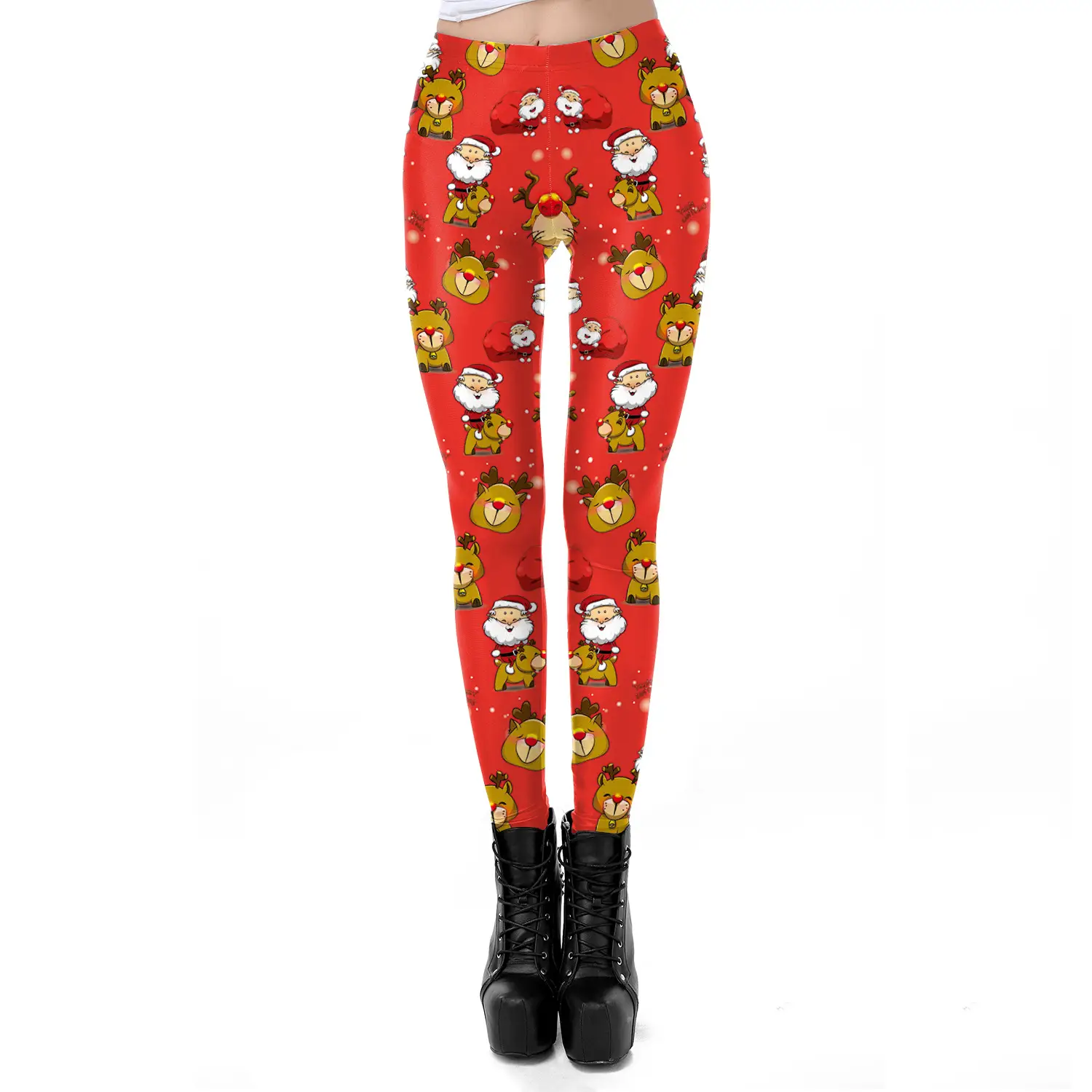 Digital Printed Christmas Leggings Women 2024