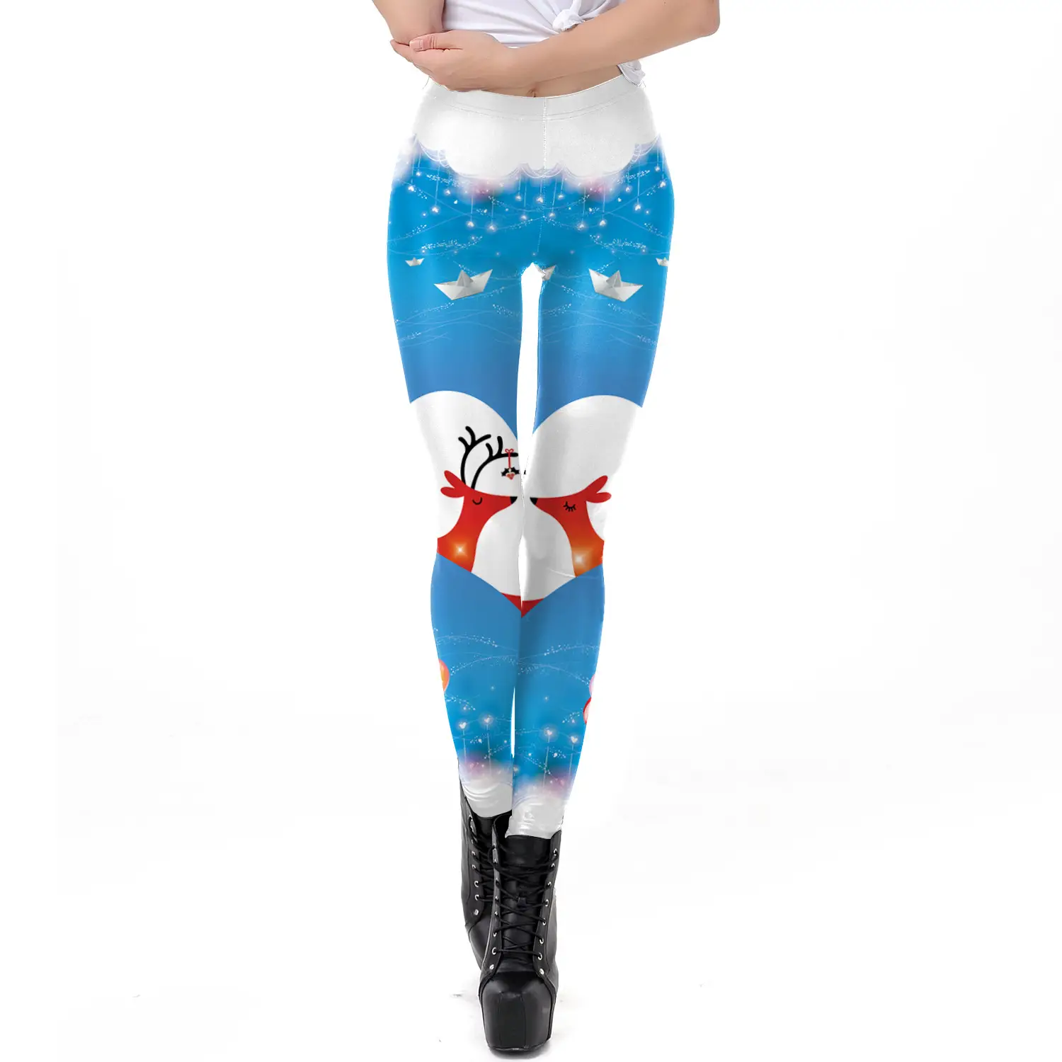 Digital Printed Christmas Leggings Women 2024