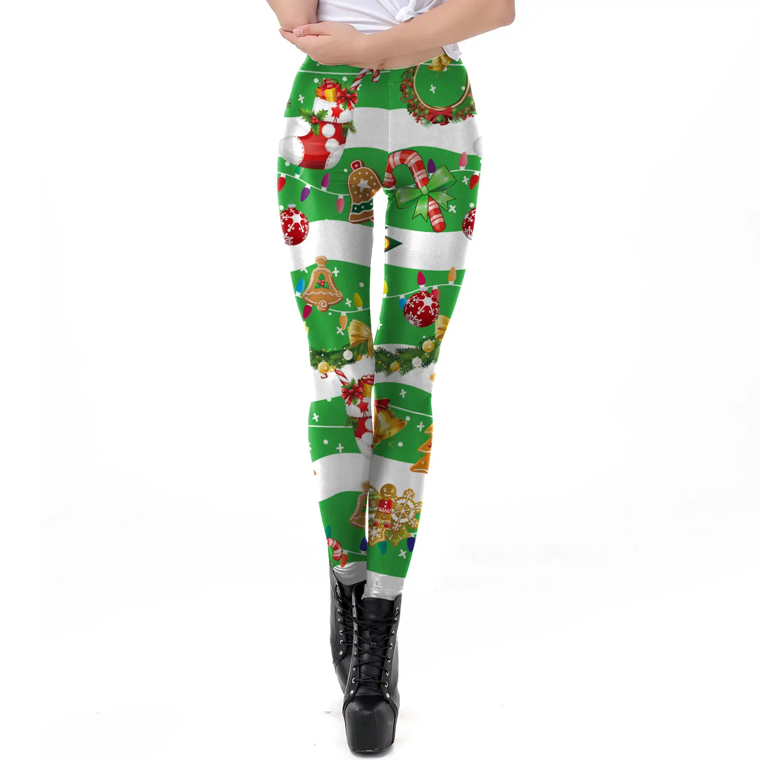 Digital Printed Christmas Leggings Women 2024