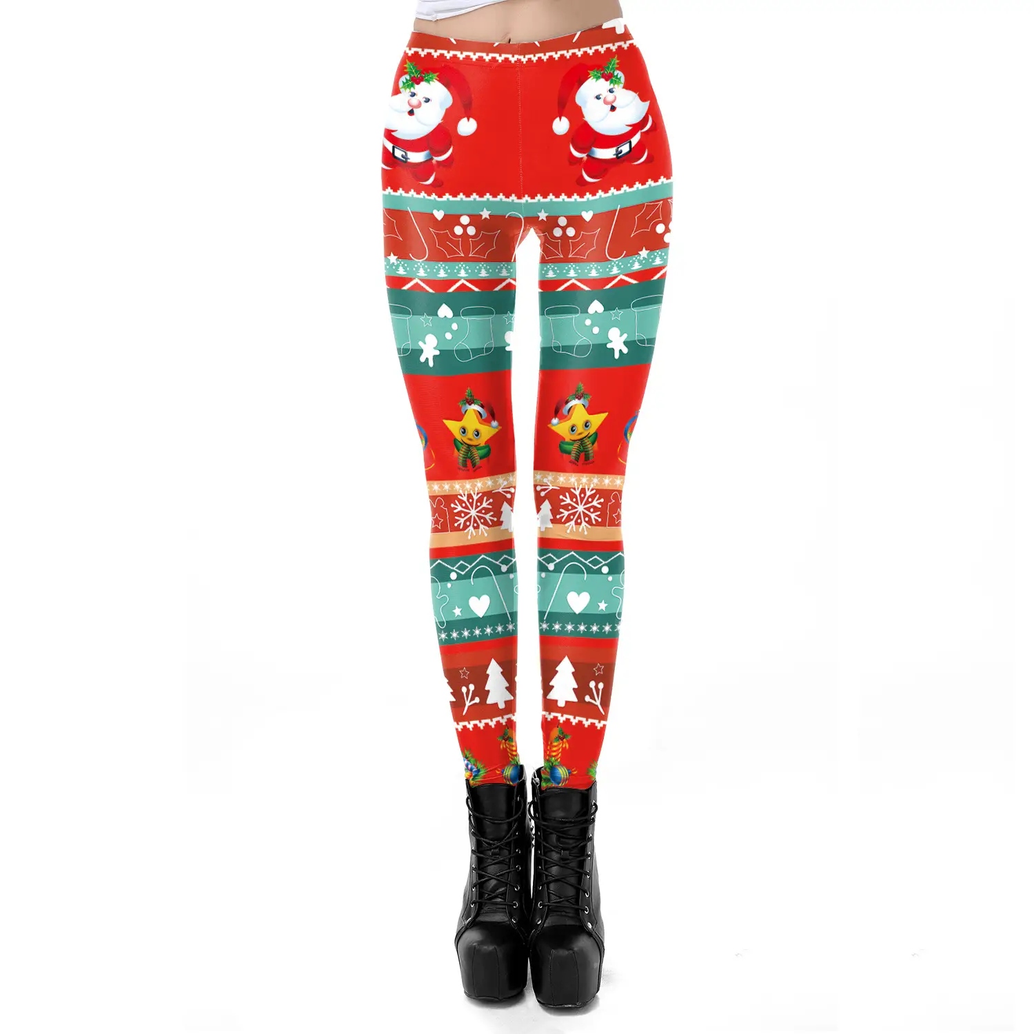 Digital Printed Christmas Leggings Women 2024