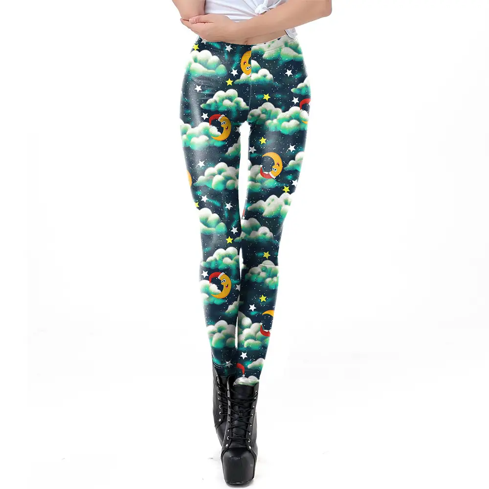 Digital Printed Christmas Leggings Women 2024
