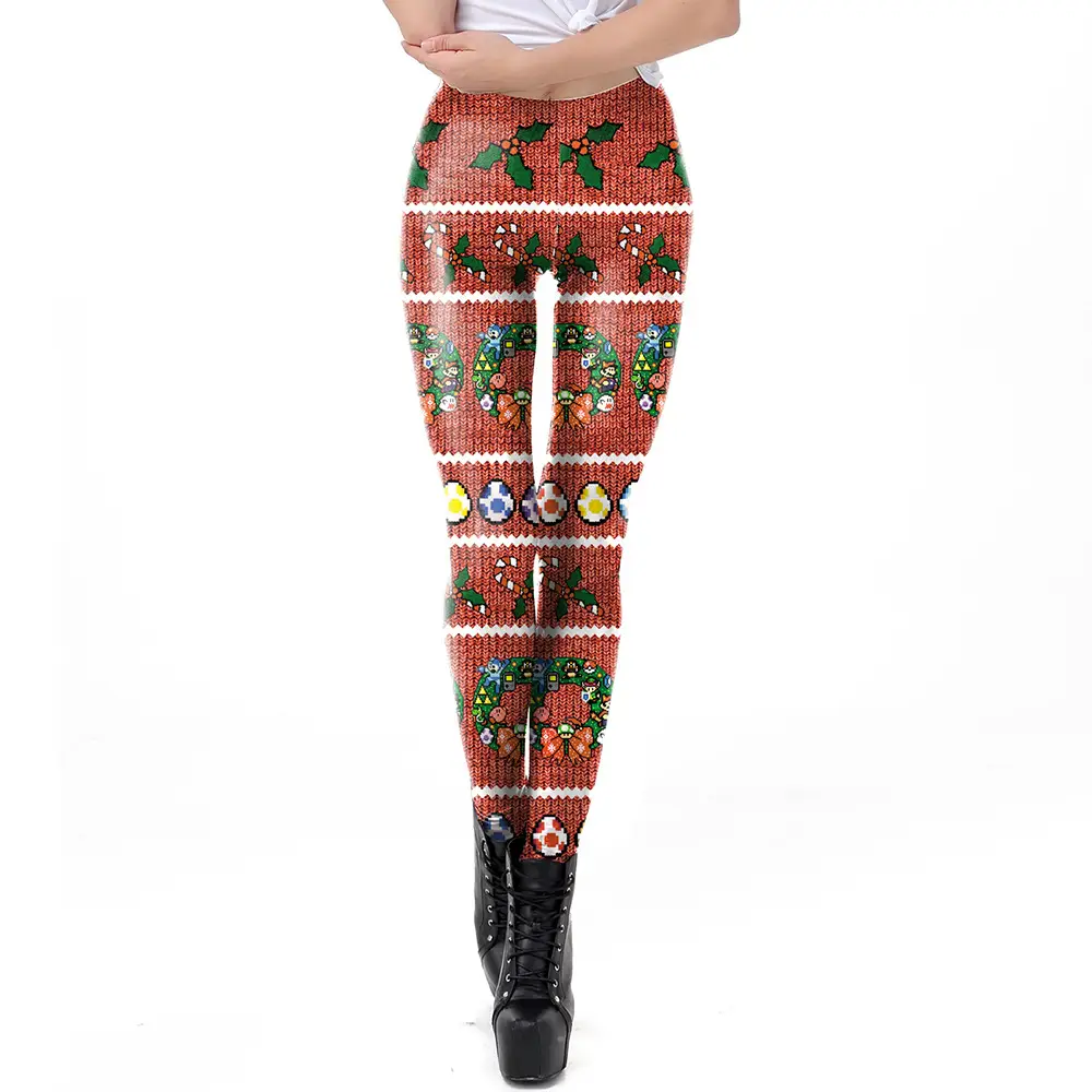 Digital Printed Christmas Leggings Women 2024