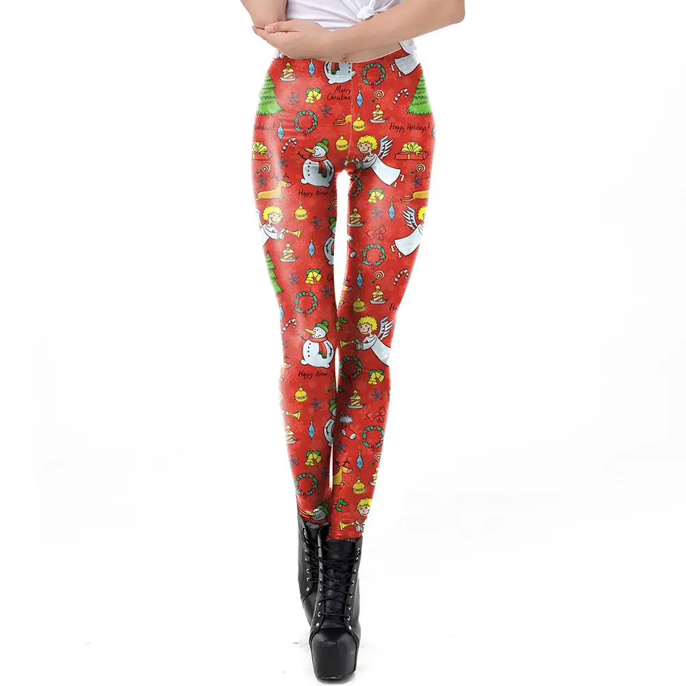 Digital Printed Christmas Leggings Women 2024