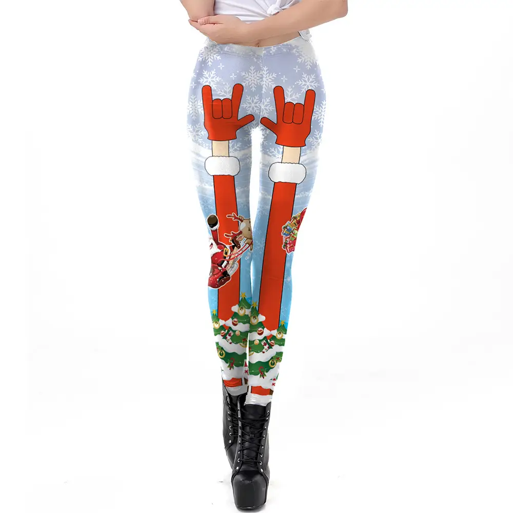 Digital Printed Christmas Leggings Women 2024