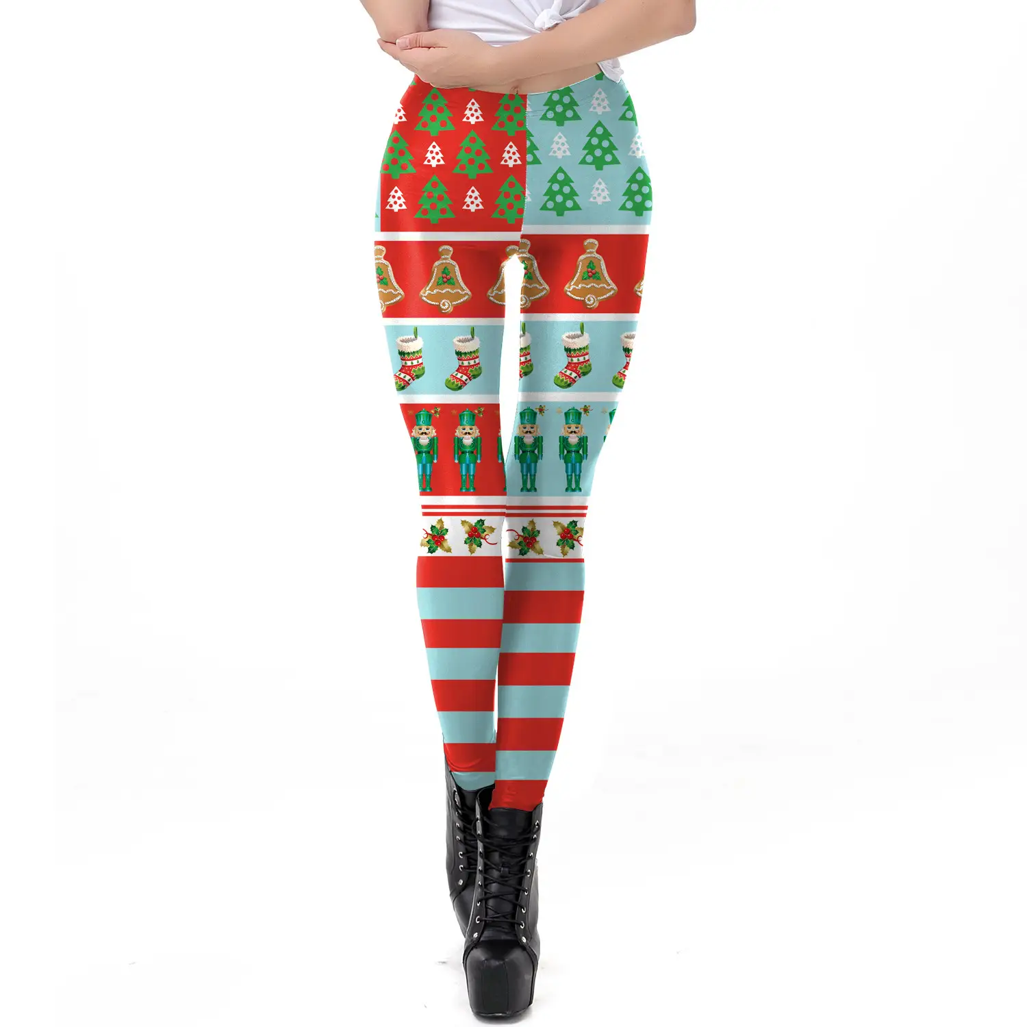 Digital Printed Christmas Leggings Women 2024
