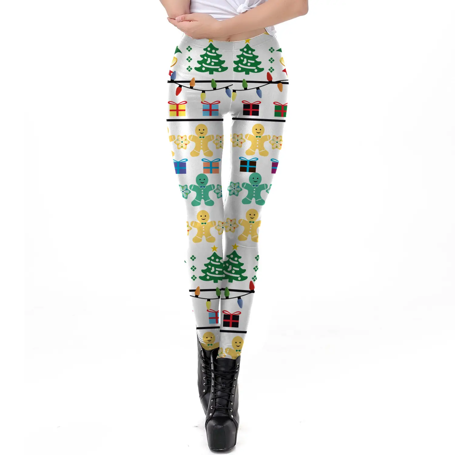 Digital Printed Christmas Leggings Women 2024