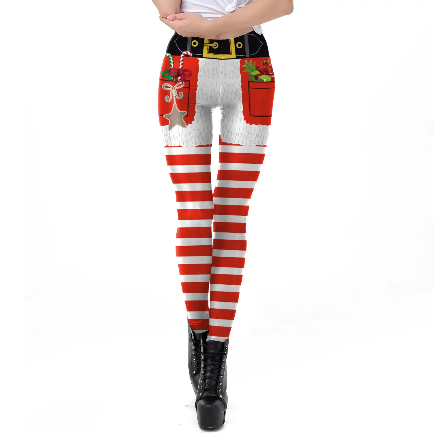 Digital Printed Christmas Leggings Women 2024