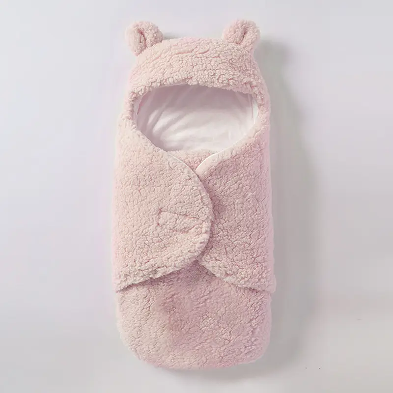 Newborn Fleece Sleeping Bag Split Leg Warm White - Image 12