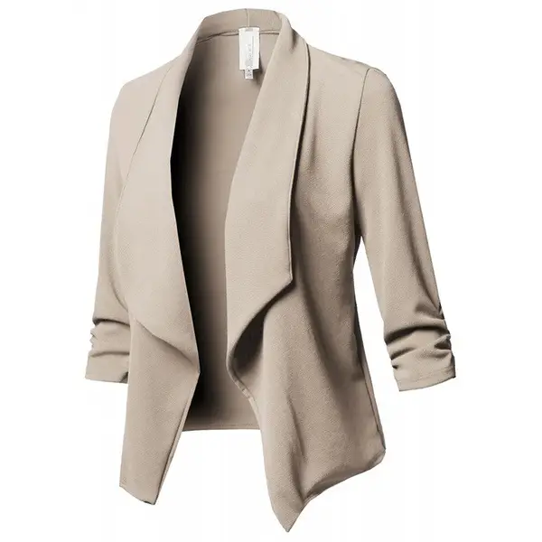 2018 Slim Fit Black Pleated Suit Jacket Size 10 - Image 2
