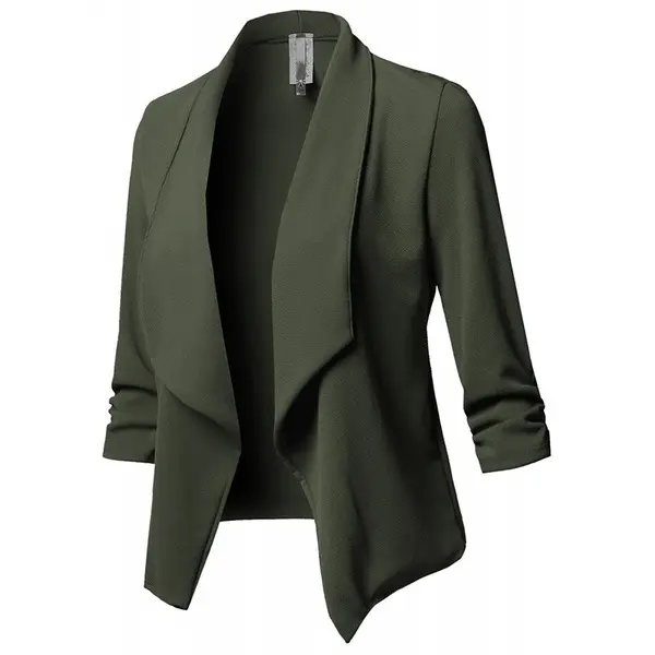 2018 Slim Fit Black Pleated Suit Jacket Size 10 - Image 5