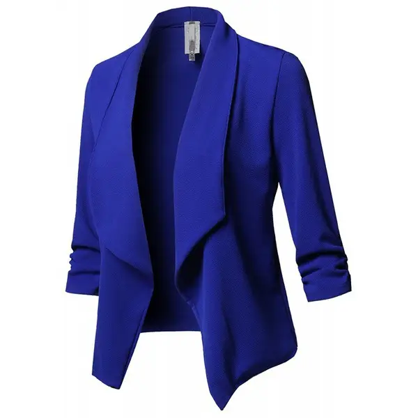 2018 Slim Fit Black Pleated Suit Jacket Size 10 - Image 7