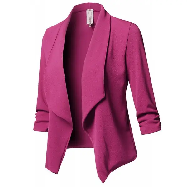 2018 Slim Fit Black Pleated Suit Jacket Size 10 - Image 9