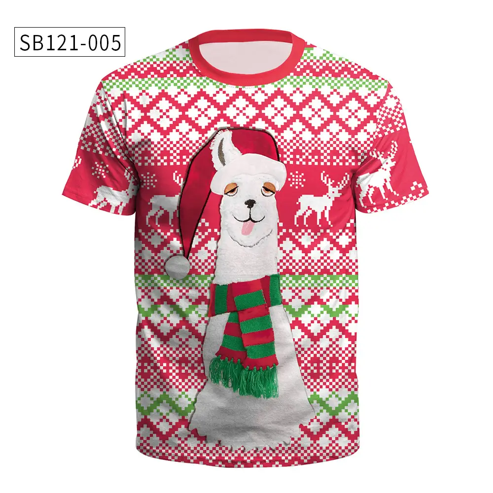 Christmas T-Shirt Green Santa Moon Design — feature 10