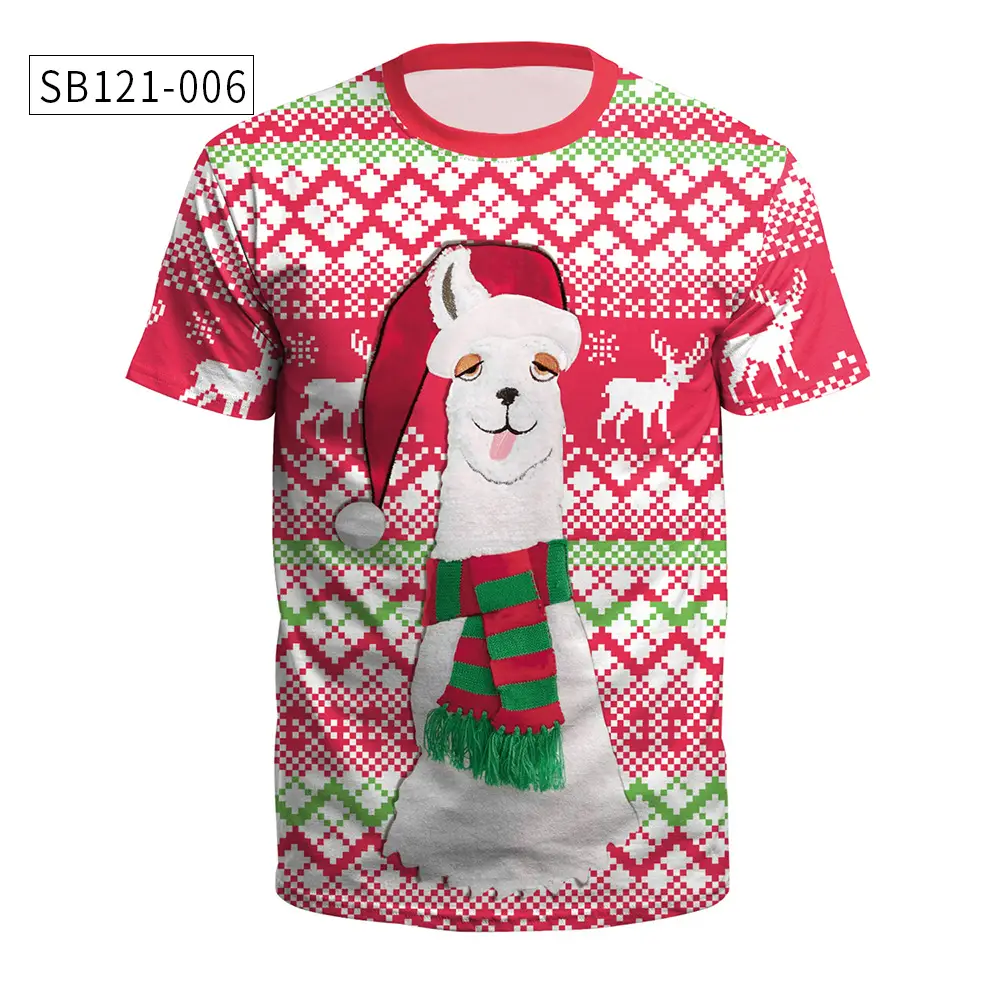 Christmas T-Shirt Green Santa Moon Design — feature 11
