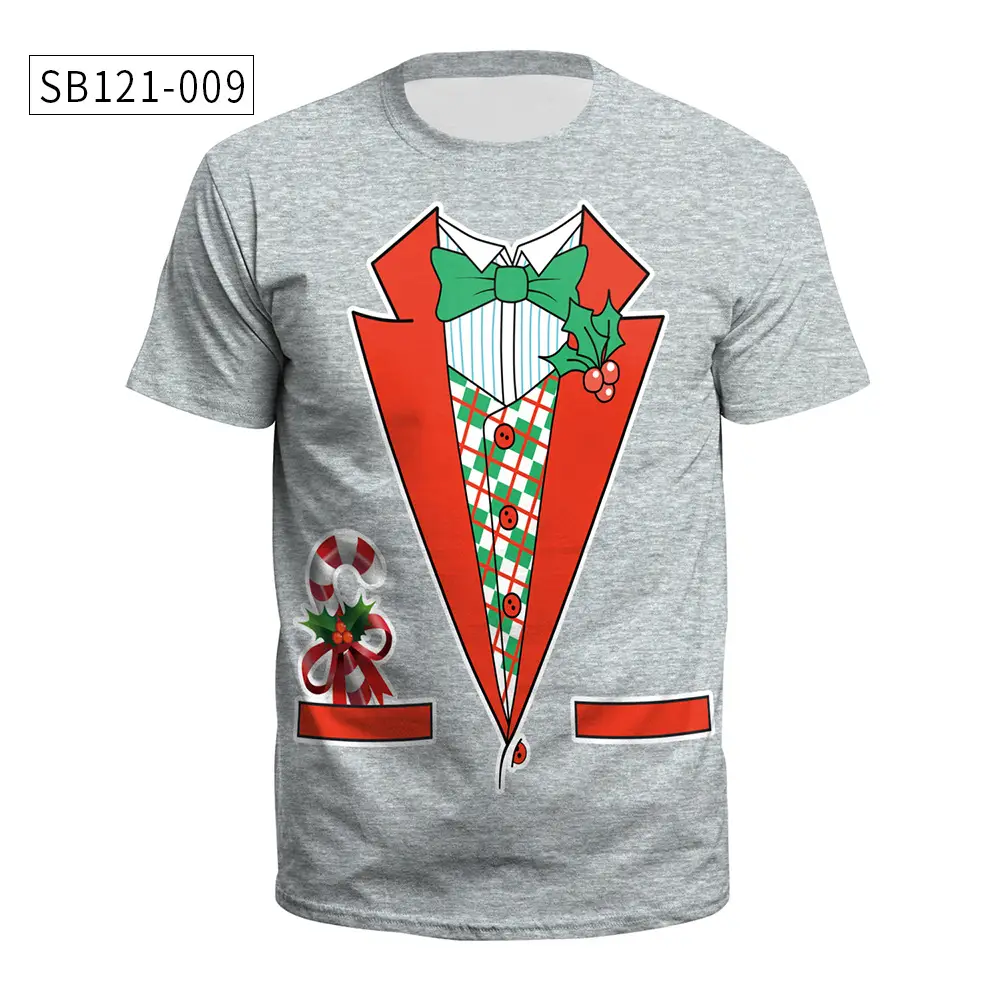 Christmas T-Shirt Green Santa Moon Design — feature 14