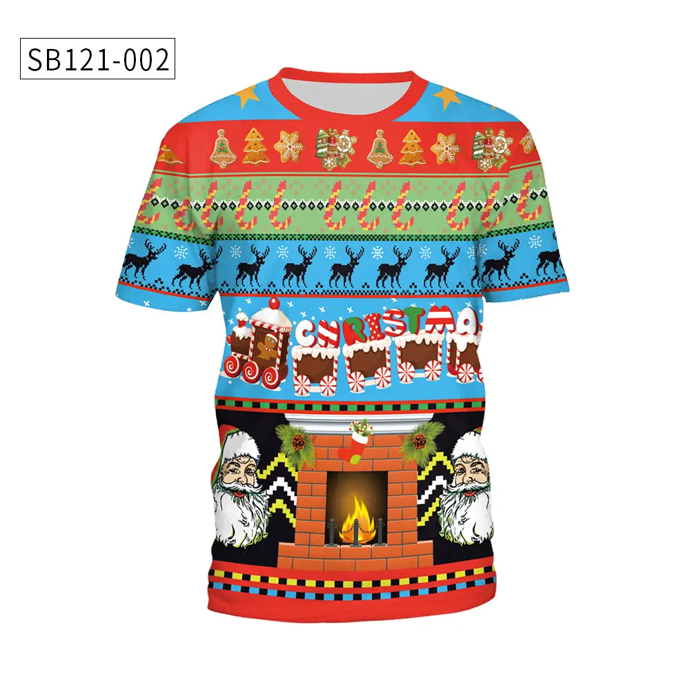 Christmas T-Shirt Green Santa Moon Design — feature 7
