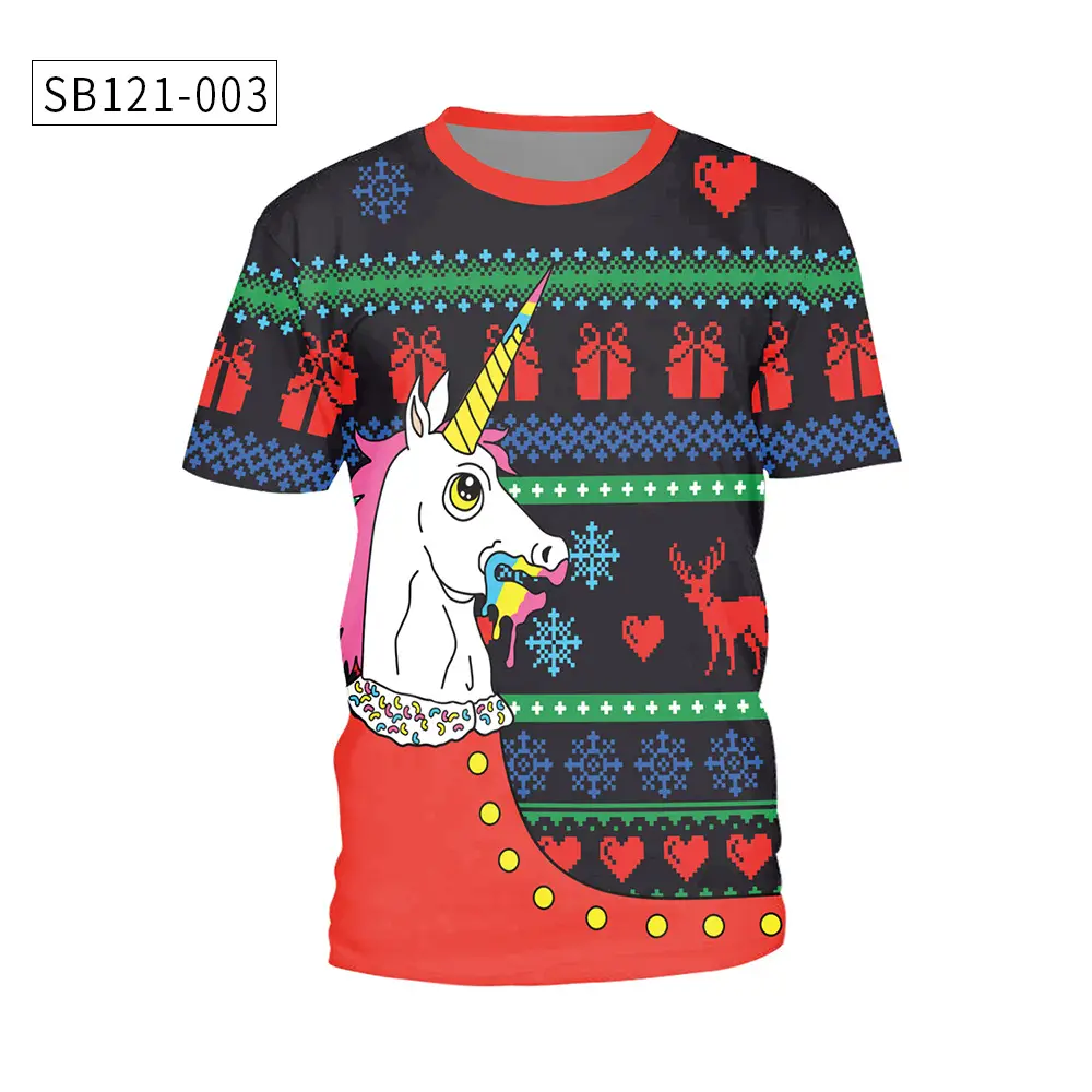 Christmas T-Shirt Green Santa Moon Design — feature 8