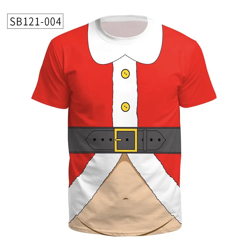 Christmas T-Shirt Green Santa Moon Design — feature 9