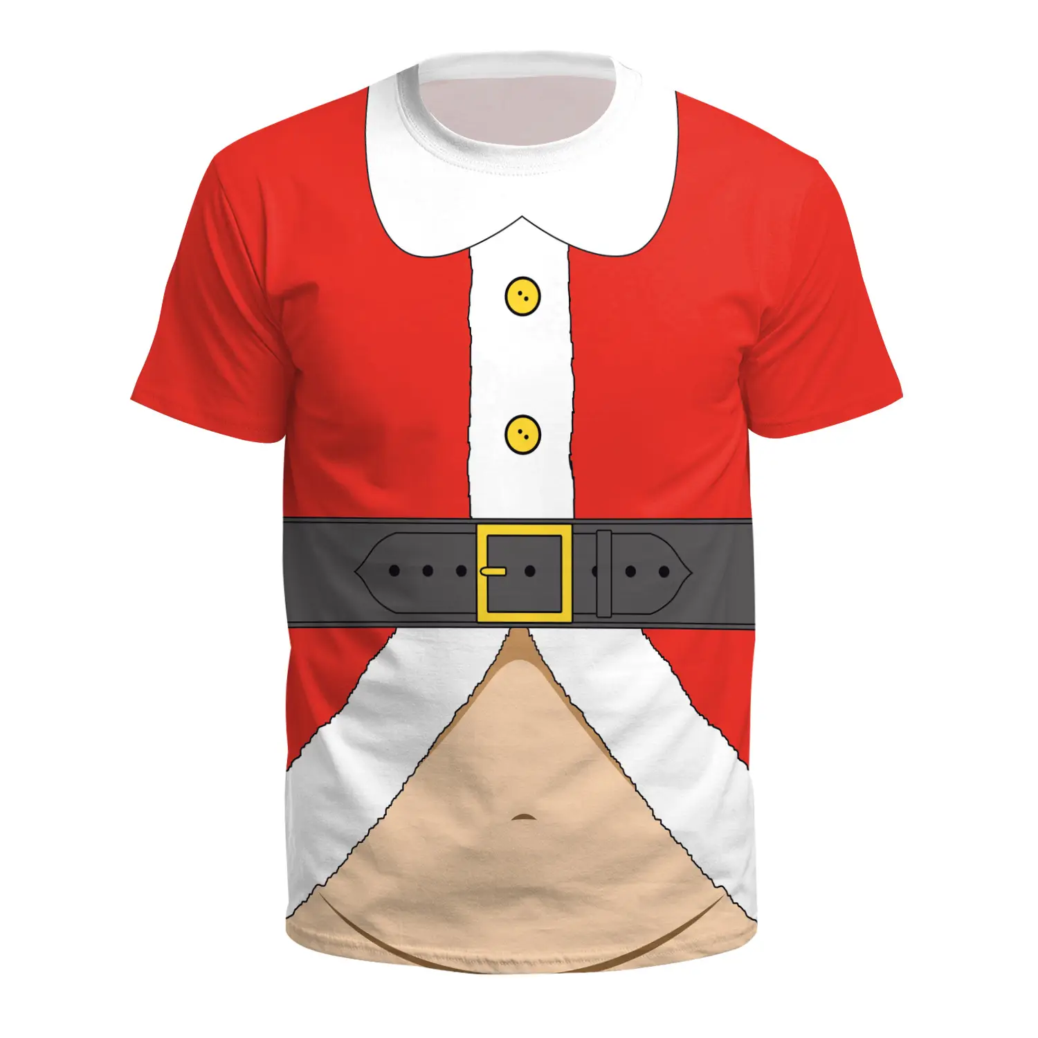 Christmas T-Shirt Green Santa Moon Design - Image 4