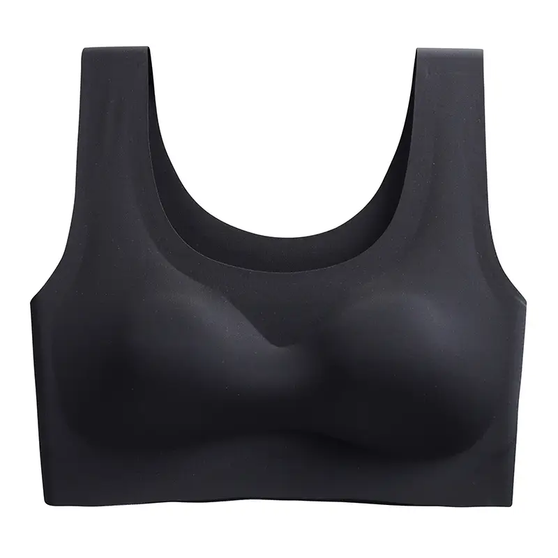 Factory Direct Sales Safety Seamless Push-Up Underwear Sports Yoga Vest No Rims Ice Silk Zero Restraint Sleep Bra