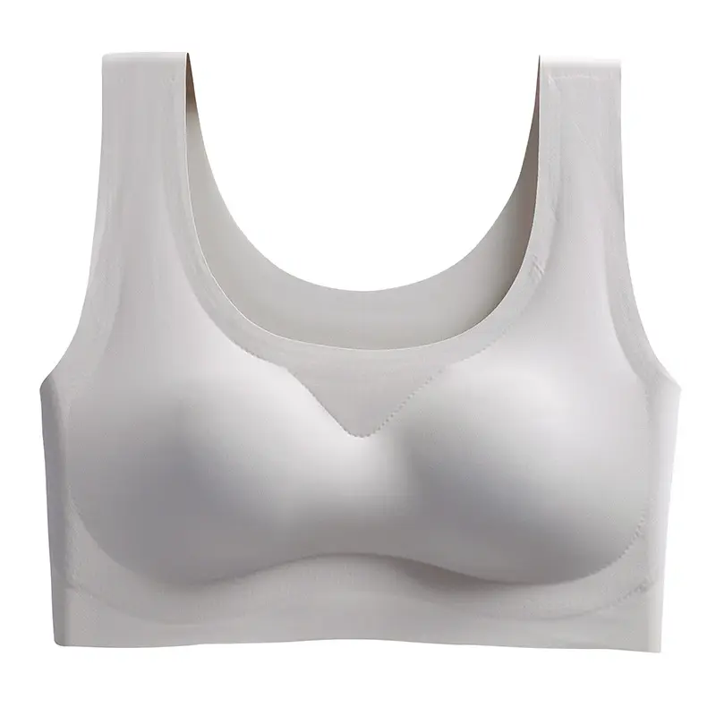 Factory Direct Sales Safety Seamless Push-Up Underwear Sports Yoga Vest No Rims Ice Silk Zero Restraint Sleep Bra