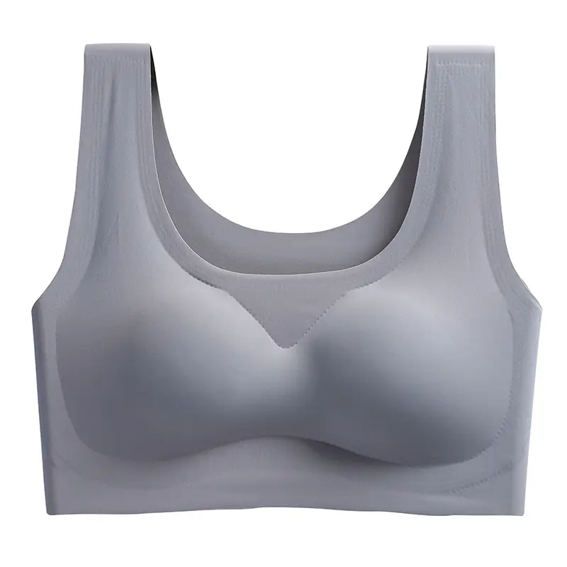 Factory Direct Sales Safety Seamless Push-Up Underwear Sports Yoga Vest No Rims Ice Silk Zero Restraint Sleep Bra